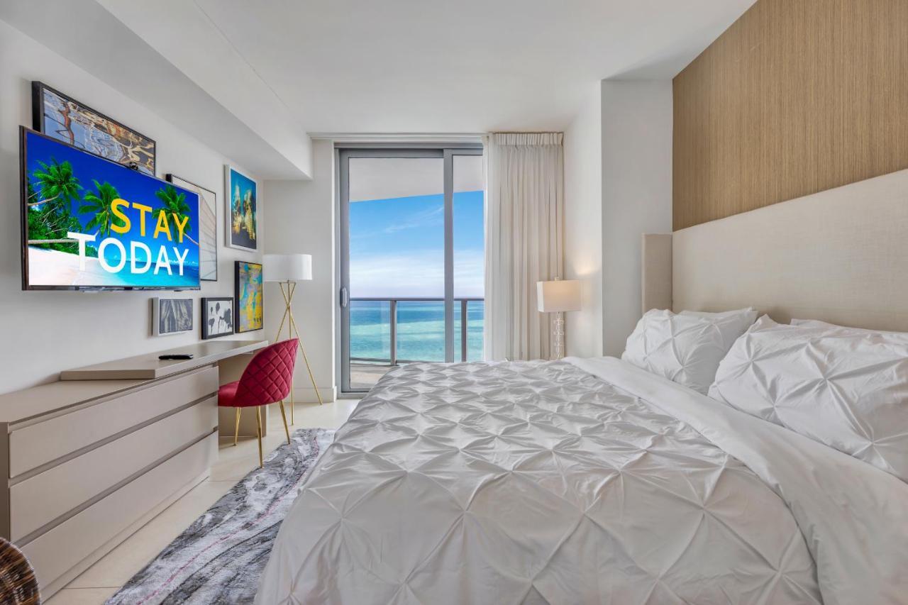 Seashore Resort - 2 Bedroom Right On The Beach Direct Ocean-View With Amenities On The Rooftop Голливуд Экстерьер фото